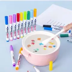 人気❣️フローティングペンセット　知育玩具 水に浮くペン 工作　夏休み