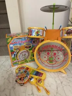 アンパンマン おおきなドラムセット　箱付き　絶版品　　早い人勝ちです アンパンマン おおきなドラムセット箱付き絶版品早い人勝ちです