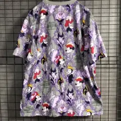 Disney ヴィランズ ミッキー マレフィセント Tシャツ LL