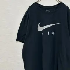 NIKE Tシャツ ビッグスウッシュ 黒 ブラック 古着