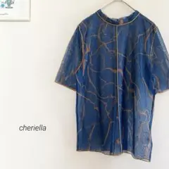 cheriella マーブルハイネックシアートップス9751