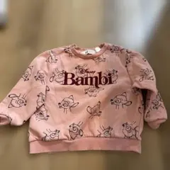 H&M バンビ プリント トレーナー