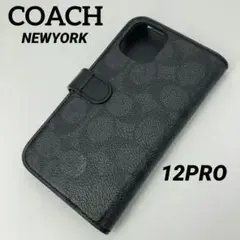 ✨美品✨コーチCOACH シグネーチャー 手帳型 iPhoneケース12Pro
