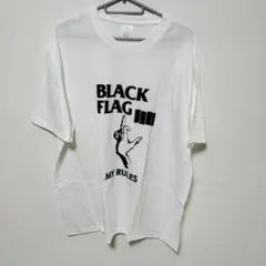 BLACK FLAG ブラックフラッグ　バンド Tシャツ 白　XL