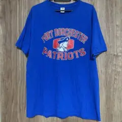 海外古着 フォート・ドーチェスター パトリオッツ 半袖 青