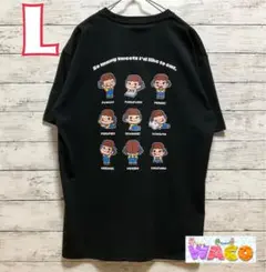ペコちゃん　メンズ　Tシャツ　半袖　刺繍　洋服　かわいい　お菓子