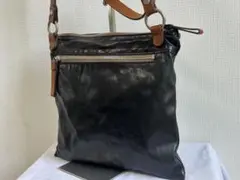 BEAU DESSIN ボーデッサン黒 レザー ショルダーバッグ