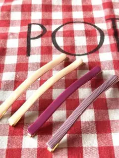 POTETE long hair pin set ピンク、パープル＋トートバッグ