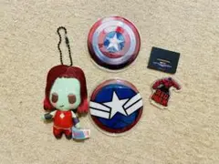 MARVEL キャプテン・アメリカ　ガモーラ　レッドハルク　グッズセット