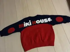 MIKI HOUSE ネイビー レッド トレーナー