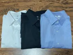 【ユニクロ】スーパーノンアイロンスリムシャツ/レギュラー襟 3点セット