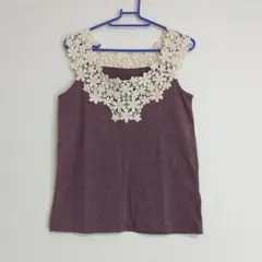 soulberry　お花レースタンクトップ
