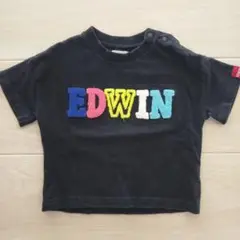 EDWIN　エドウィン　ロゴプリント　カラフル刺繍 Tシャツ 80サイズ