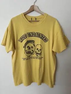 【古着】ワイルドアンドーンテッドグラフィックTシャツ　イエロー　タグなし　年代物