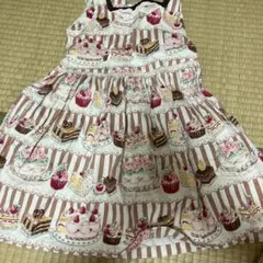 スイートカップケーキプリントワンピース　シャーリーテンプル　90 ♡New Arrival News♡スイートカップケーキプリントシリーズ発売