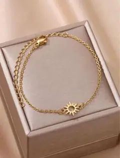 ゴールド 太陽ブレスレット