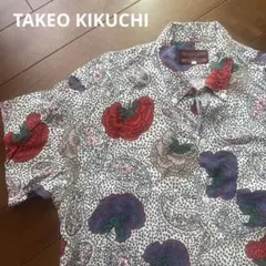 TAKEO KIKUCHI ボタンダウンシャツ　ペイズリー柄　サイズ3