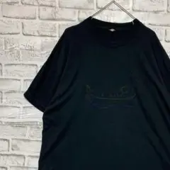 USA製90sヴィンテージTシャツ！シングルステッチ　ブラック半袖古着L 22