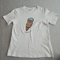 アイスクリーム　 Tシャツ　スパンコール　150cm