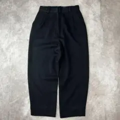 90's vintage ブラック ワイドスラックス 2タック ノームコア