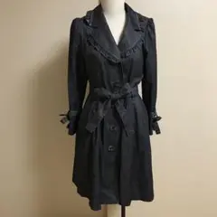 【美品】M’S GRACY デニム調コート ベルト サイズ38