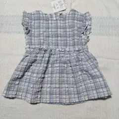 Angel Love 水色系チェック チュニック 130