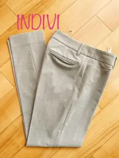 INDIVI スティックパンツ(グレー)