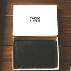 【ほぼ未使用品】タケオキクチ パナマ 名刺入れ　美品