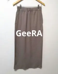 GeeRA ジーラ ロングスカート シンプル スリット