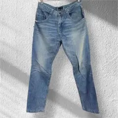【訳あり】exhibitionist ライトブルーデニム ジッパーポケット付き