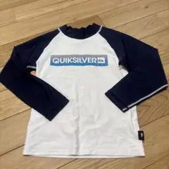 QUIKSILVER ラッシュガード ホワイト/ネイビー　120