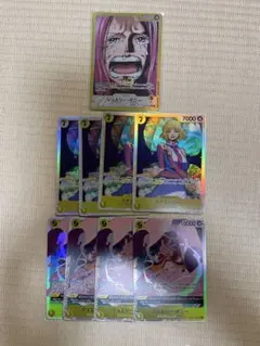 ワンピースカード 受け継がれる意志 黄ボニーリーダーパラレル1枚&黄色SR各4枚