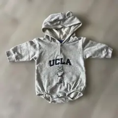 UCLA クマ耳フード付きロンパース 70-80