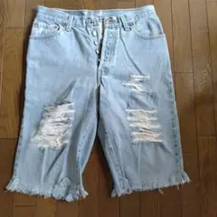 Levi's 501 ライトブルー ショートパンツ