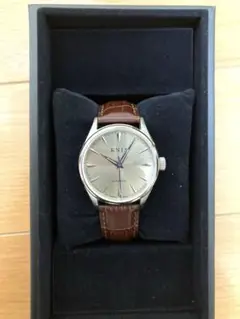 KNIS 自動巻き シャンパンゴールド レザー KN001-SGBRLE 美品