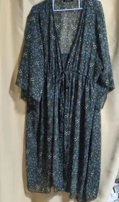 MIRACLE CLOSET フラワープリント ロングワンピース