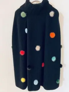 fendi ニットポンチョ