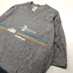 【美品】シングルステッチ 90's 半袖Tシャツ グレー メンズXL