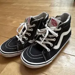 Vans キッズ ブラック ハイカットスニーカー 21cm