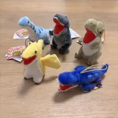 恐竜時代 ぬいぐるみマスコット セット ラウンドワン限定