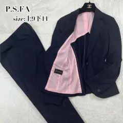 【P.S.FA】セットアップ ジャケット パンツ スーツ ストライプ 背抜き