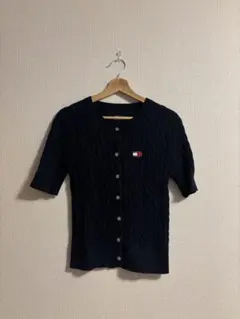TOMMY JEANS ネイビー 半袖セーター M