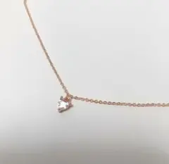 ♡華奢見え美人ネックレス♡ハート ストーン ゴールド ネックレス♡御守りアクセ♡