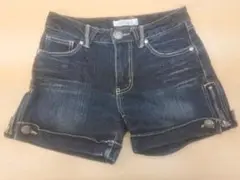 レディースデニムショートパンツ ダークブルー