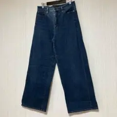 ユニクロ　UNIQLO ストレートデニム ブルー 26インチ(66センチ)