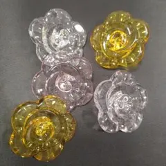花型プラスチックパーツ 　5個セット