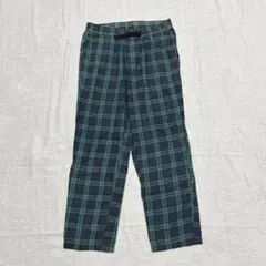 UNIQLO【S】チェック柄イージーパンツ 楽ちんパンツ ウエストゴム 薄手