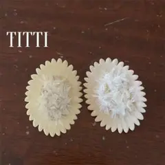 TITTI ヴィンテージピアス 1点もの H.P.FRANCE ハンドメイド希少