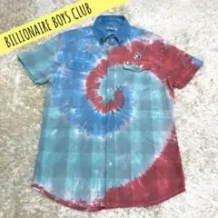 ビリオネアボーイズクラブ　派手シャツ　コットン100 S ピンバッジ　チェック