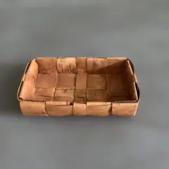 北欧　白樺　小さなカゴ　小物入れ　ビンテージ